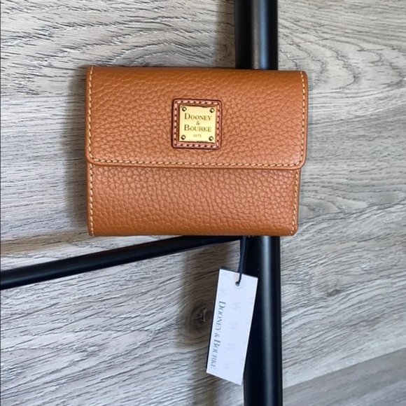 Dooney & Bourke Handbags - NWT-Dooney&Bourke Pebble Leather Small Flap Wallet